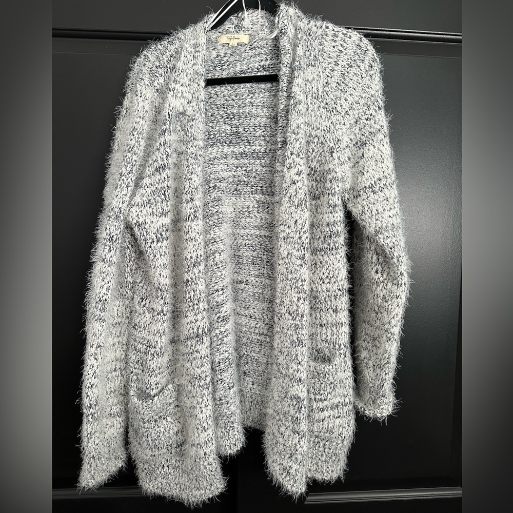 Pythia Promise Grey Knit Cardigan